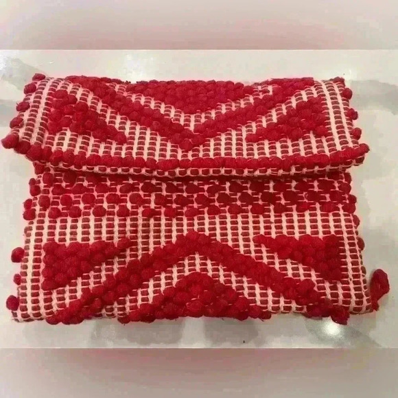 Antonello Red and White Clutch. Comes with red strap. - Picture 7 of 9
